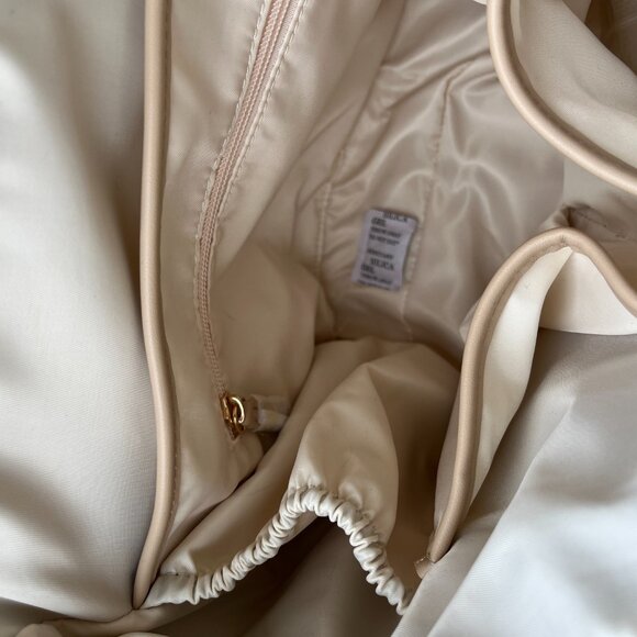 Luna Drawstring Convertible Backpack NEW + bag WEST ELM leather SAND*** - Picture 10 of 16